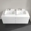 Villeroy & Boch Collaro Тумба под раковину, с подсветкой, 4 выдвижных ящика, 1400 x 548 x 500 mm, Glossy White / Glossy White C076B0DH