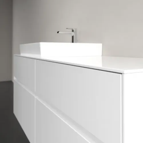 Villeroy & Boch Collaro Тумба под раковину, 4 выдвижных ящика, 1400 x 548 x 500 mm, Glossy White / Glossy White C08500DH