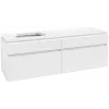 Villeroy & Boch Legato Тумба под раковину, 4 выдвижных ящика, 1600 x 550 x 500 mm, Glossy White / Glossy White B76400DH