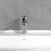 Villeroy & Boch Liberty Смеситель для раковины однорычажный с комплектом слива со стяжкой, Хром TVW10700300061