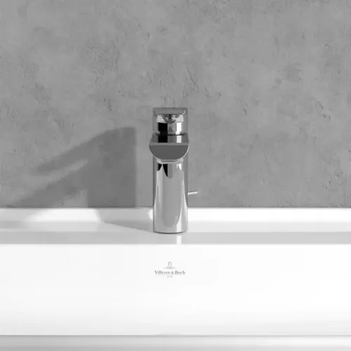 Villeroy & Boch Liberty Смеситель для раковины однорычажный с комплектом слива со стяжкой, Хром TVW10700300061