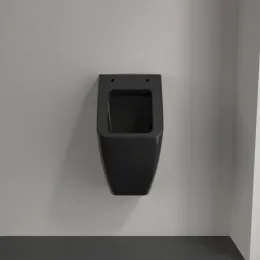 Villeroy & Boch Venticello Писсуар, с отверстиями для крепежа крышки, Скрытый подвод воды, 285 x 320 mm, Ebony CeramicPlus 5504R1S5