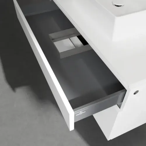 Villeroy & Boch Legato Тумба под раковину, 2 выдвижных ящика, 1000 x 550 x 500 mm, Glossy White / Glossy White B60400DH