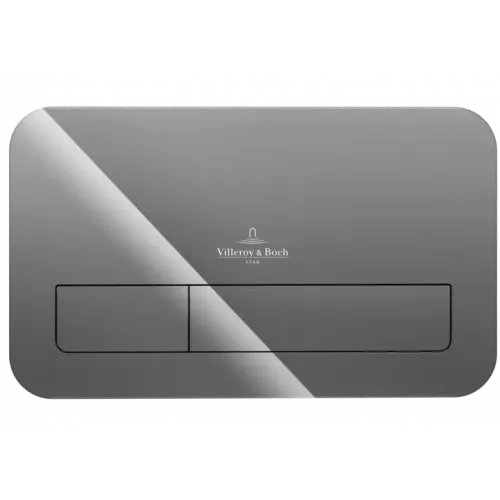 Villeroy & Boch ViConnect Системы ИНСТАЛЛЯЦИИ Kлавиша смыва viconnect 200G, Смыв с 2 объемами, Glass Glossy Grey 922400RA