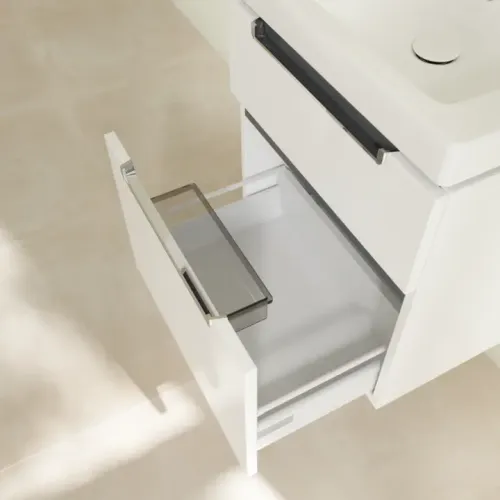 Villeroy & Boch Subway 2.0 Тумба под раковину, 2 выдвижных ящика, 537 x 590 x 423 mm, Glossy White A90810DH