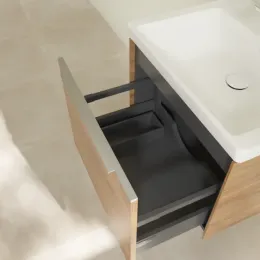 Villeroy & Boch Subway 3.0 Тумба под раковину, с подсветкой, 1 выдвижной ящик, 572 x 429 x 478 mm, Oak Kansas C577L0RH