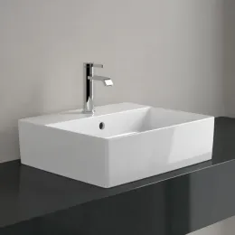 Villeroy & Boch Memento 2.0 Раковина для установки на столешницу, 498 x 420 x 139 mm, Альпийский белый, с переливом 4A075001