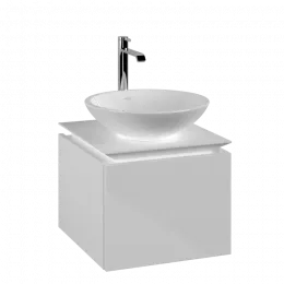 Villeroy & Boch Legato Тумба под раковину, 1 выдвижной ящик, 450 x 380 x 500 mm, Glossy White / Glossy White B56500DH