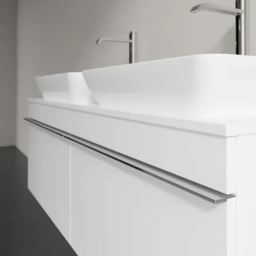 Villeroy & Boch Venticello Тумба под раковину, 2 выдвижных ящика, 1257 x 436 x 502 mm, Glossy White / Glossy White A94901DH