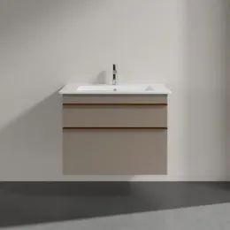 Villeroy & Boch Venticello Тумба под раковину, 2 выдвижных ящика, 753 x 590 x 502 mm, Truffle Grey / Truffle Grey A92505VG