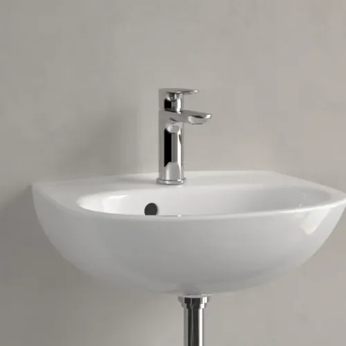 Villeroy & Boch O.novo Раковина компактная, 450 x 360 x 160 mm, Альпийский белый, с переливом 43404501