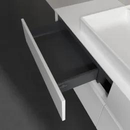 Villeroy & Boch Collaro Тумба под раковину, с подсветкой, 4 выдвижных ящика, 1400 x 548 x 500 mm, Glossy White / Glossy White C088B0DH