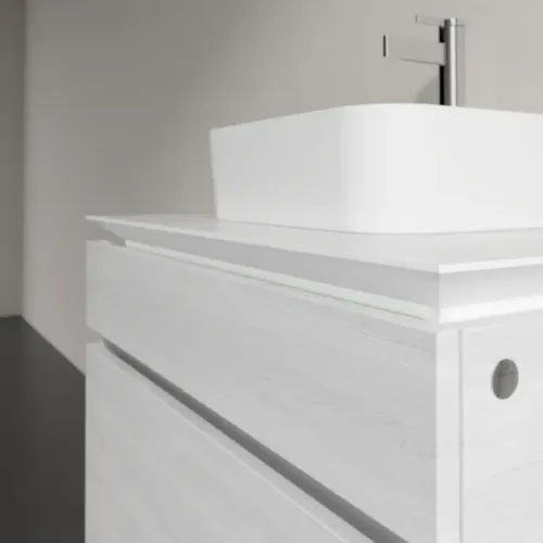 Villeroy & Boch Legato Тумба под раковину, 2 выдвижных ящика, 800 x 550 x 500 mm, White Wood / White Wood B73400E8