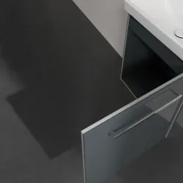 Villeroy & Boch Avento Тумба под раковину, 1 дверь, 530 x 514 x 384 mm, Стекло серое A88801B1