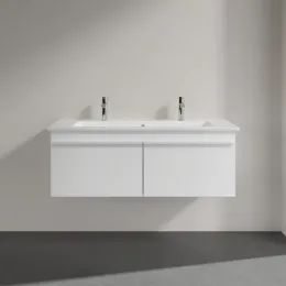 Villeroy & Boch Venticello Тумба под раковину, 2 выдвижных ящика, 1153 x 420 x 502 mm, Glossy White / Glossy White A93802DH