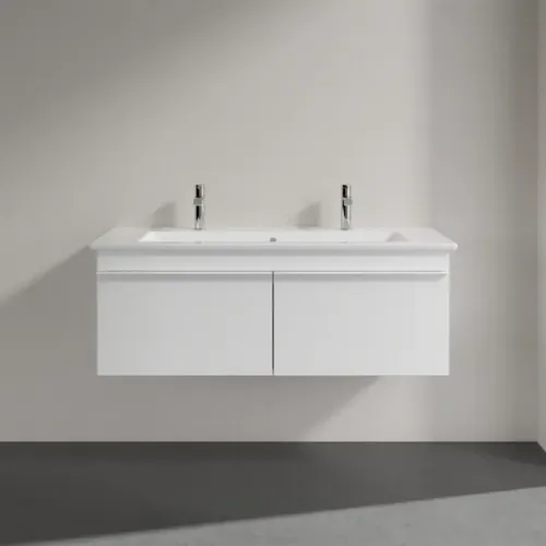 Villeroy & Boch Venticello Тумба под раковину, 2 выдвижных ящика, 1153 x 420 x 502 mm, Glossy White / Glossy White A93802DH