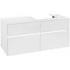 Villeroy & Boch Collaro Тумба под раковину, с подсветкой, 4 выдвижных ящика, 1200 x 548 x 500 mm, Glossy White / Glossy White C072B0DH