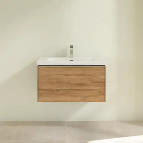 Villeroy & Boch Subway 3.0 Тумба под раковину, 1 выдвижной ящик, 772 x 429 x 478 mm, Oak Kansas C57300RH