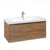 Villeroy & Boch Subway 3.0 Тумба под раковину, 1 выдвижной ящик, 973 x 429 x 478 mm, Oak Kansas C56901RH