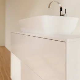 Villeroy & Boch Finion Тумба под раковину, с подсветкой, 2 выдвижных ящика, 1000 x 603 x 501 mm, Glossy White Lacquer / Glossy White Lacquer F771GFGF