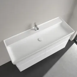 Villeroy & Boch Collaro Pаковина для установки на тумбу, 1200 x 470 x 160 mm, Альпийский белый CeramicPlus, без перелива 4A33C2R1