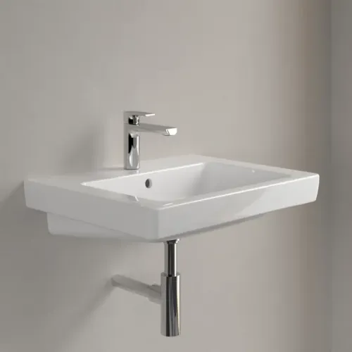 Villeroy & Boch Subway 2.0 Pаковина, 600 x 470 x 155 mm, Альпийский белый, с переливом, шлифованный 71136G01