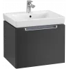 Villeroy & Boch Subway 2.0 Тумба под раковину, 1 выдвижной ящик, 537 x 420 x 423 mm, Black Matt Lacquer A68600PD