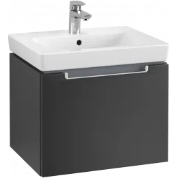 Villeroy & Boch Subway 2.0 Тумба под раковину, 1 выдвижной ящик, 537 x 420 x 423 mm, Black Matt Lacquer A68600PD