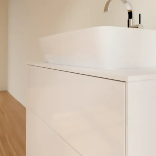 Villeroy & Boch Finion Тумба под раковину, 2 выдвижных ящика, 800 x 603 x 501 mm, Glossy White Lacquer F75100GF