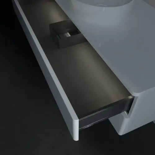 Villeroy & Boch Antao Тумба под раковину, с подсветкой, 2 выдвижных ящика, 1200 x 360 x 500 mm, лицевая поверхность без текстурированной отделки, Glossy White Lacquer / Glossy White Lacquer L21010GF