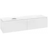 Villeroy & Boch Legato Тумба под раковину, 2 выдвижных ящика, 1600 x 380 x 500 mm, Glossy White / Glossy White B59500DH