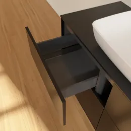 Villeroy & Boch Finion Тумба под раковину, 4 выдвижных ящика, 1200 x 603 x 501 mm, Black Matt Lacquer F79200PD