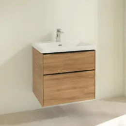 Villeroy & Boch Subway 3.0 Тумба под раковину, 2 выдвижных ящика, 622 x 576 x 478 mm, Oak Kansas C57601RH