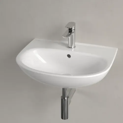 Villeroy & Boch O.novo Pаковина, 550 x 440 x 180 mm, Альпийский белый, с переливом 4A405501