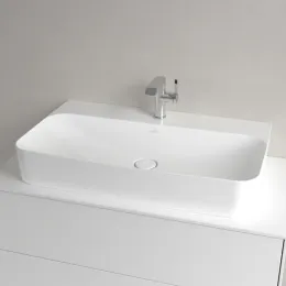 Villeroy & Boch Finion Pаковина, 800 x 470 x 165 mm, Альпийский белый CeramicPlus, со скрытым переливом, шлифованный 41688CR1