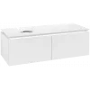 Villeroy & Boch Legato Тумба под раковину, 2 выдвижных ящика, 1200 x 380 x 500 mm, Glossy White / Glossy White B57900DH