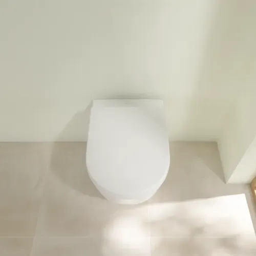 Villeroy & Boch Subway 2.0 Унитаз с открытым смывным краем, напольный, Альпийский белый CeramicPlus 5602R0R1