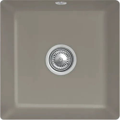 Villeroy & Boch Subway 50 SU Мойка под столешницу, включая Комплект слива с ручным управлением, выкл Керамика, 440 x 440 mm, Альпийский белый CeramicPlus 332501R1