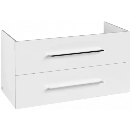 Villeroy & Boch Avento Тумба под раковину, 2 выдвижных ящика, 980 x 514 x 484 mm, Стекло белое A89200B4