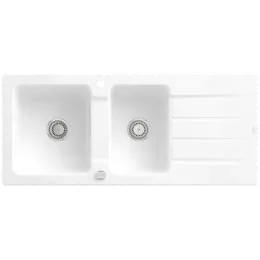 Villeroy & Boch Architectura 80 Мойка, включая Комплект слива с эксцентриком, выкл Керамика, 1160 x 510 mm, Альпийский белый CeramicPlus 338002R1