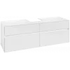 Villeroy & Boch Collaro Тумба под раковину, с подсветкой, 4 выдвижных ящика, 1600 x 548 x 500 mm, Glossy White / Glossy White C104B0DH