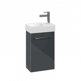 Villeroy & Boch Avento Тумба под раковину, 1 дверь, 340 x 514 x 234 mm, Стекло серое A87600B1