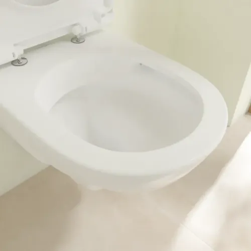 Villeroy & Boch O.novo Унитаз с открытым смывным краем Compact, настенный, Альпийский белый 5688R001
