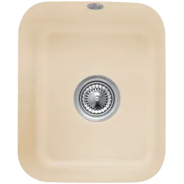 Villeroy & Boch Cisterna 45 Мойка под столешницу, включая Комплект слива с ручным управлением, Крепежный комплект, выкл Керамика, 370 x 435 mm, Graphite CeramicPlus 670401i4