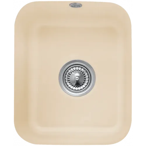 Villeroy & Boch Cisterna 45 Мойка под столешницу, включая Комплект слива с ручным управлением, Крепежный комплект, выкл Керамика, 370 x 435 mm, Graphite CeramicPlus 670401i4