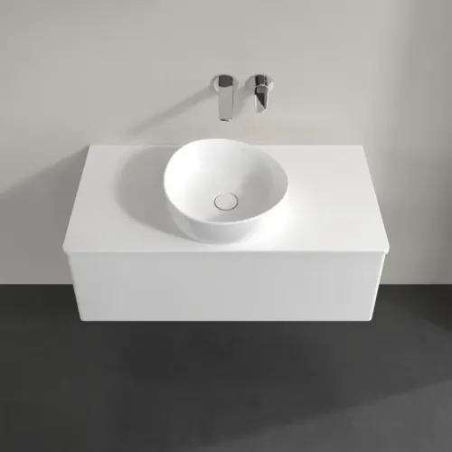 Villeroy & Boch Antao Тумба под раковину, с подсветкой, 1 выдвижной ящик, 1000 x 360 x 500 mm, лицевая поверхность без текстурированной отделки, Glossy White Lacquer / Glossy White Lacquer L31010GF