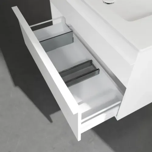 Villeroy & Boch Venticello Тумба под раковину, 2 выдвижных ящика, 953 x 590 x 502 mm, Glossy White / Glossy White A92602DH