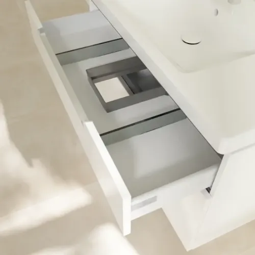 Villeroy & Boch Subway 2.0 Тумба под раковину, 2 выдвижных ящика, 987 x 590 x 449 mm, Glossy White A91500DH