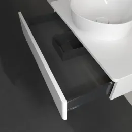Villeroy & Boch Antao Тумба под раковину, с подсветкой, 1 выдвижной ящик, 800 x 190 x 500 mm, лицевая поверхность без текстурированной отделки, Glossy White Lacquer / Glossy White Lacquer L08010GF
