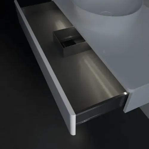 Villeroy & Boch Antao Тумба под раковину, с подсветкой, 1 выдвижной ящик, 1000 x 190 x 500 mm, лицевая поверхность без текстурированной отделки, Glossy White Lacquer / Glossy White Lacquer L09010GF